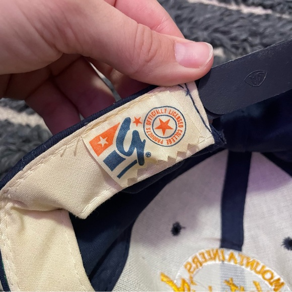 Vintage 80’s 90’s West Virginia Mountaineers Blue Snap Back Hat WVU Cap - Picture 7 of 7